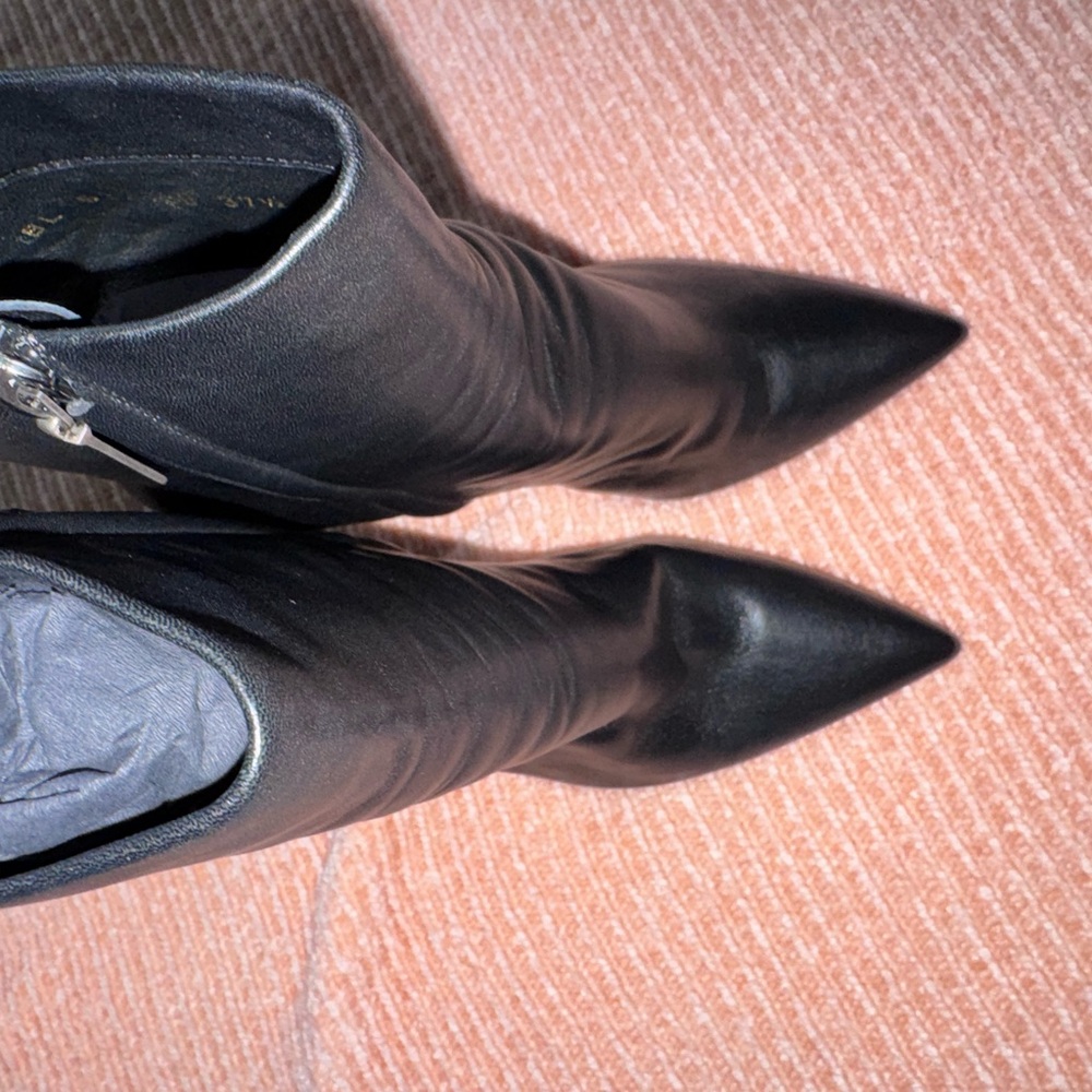 Saint Laurent Ysl Heeled Boots View 3